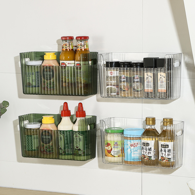 Kitchen Appliances Organizer - Self-adhesive Refrigerator Storage Box Large Capacity