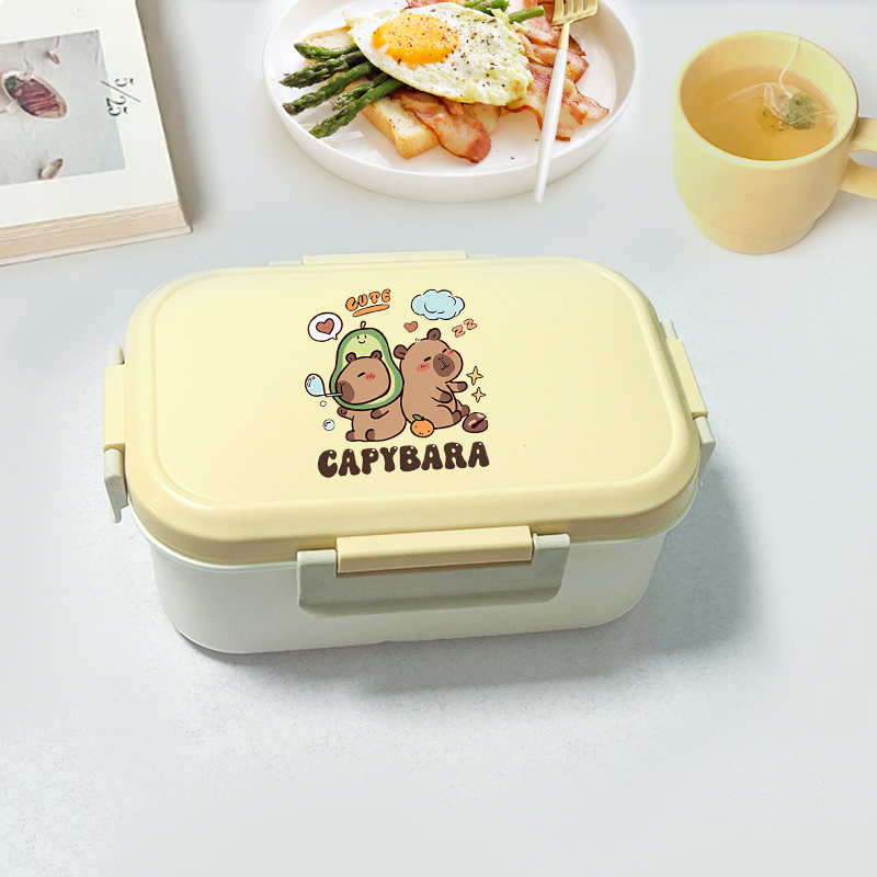 Kitchen Appliances Organizer - Capybara Bento Lunch Box Cartoon Figure