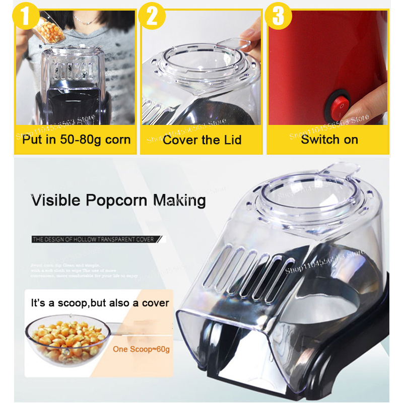 Oil-free air Corn machine,Pipo - Air Popcorn Maker recension och pris