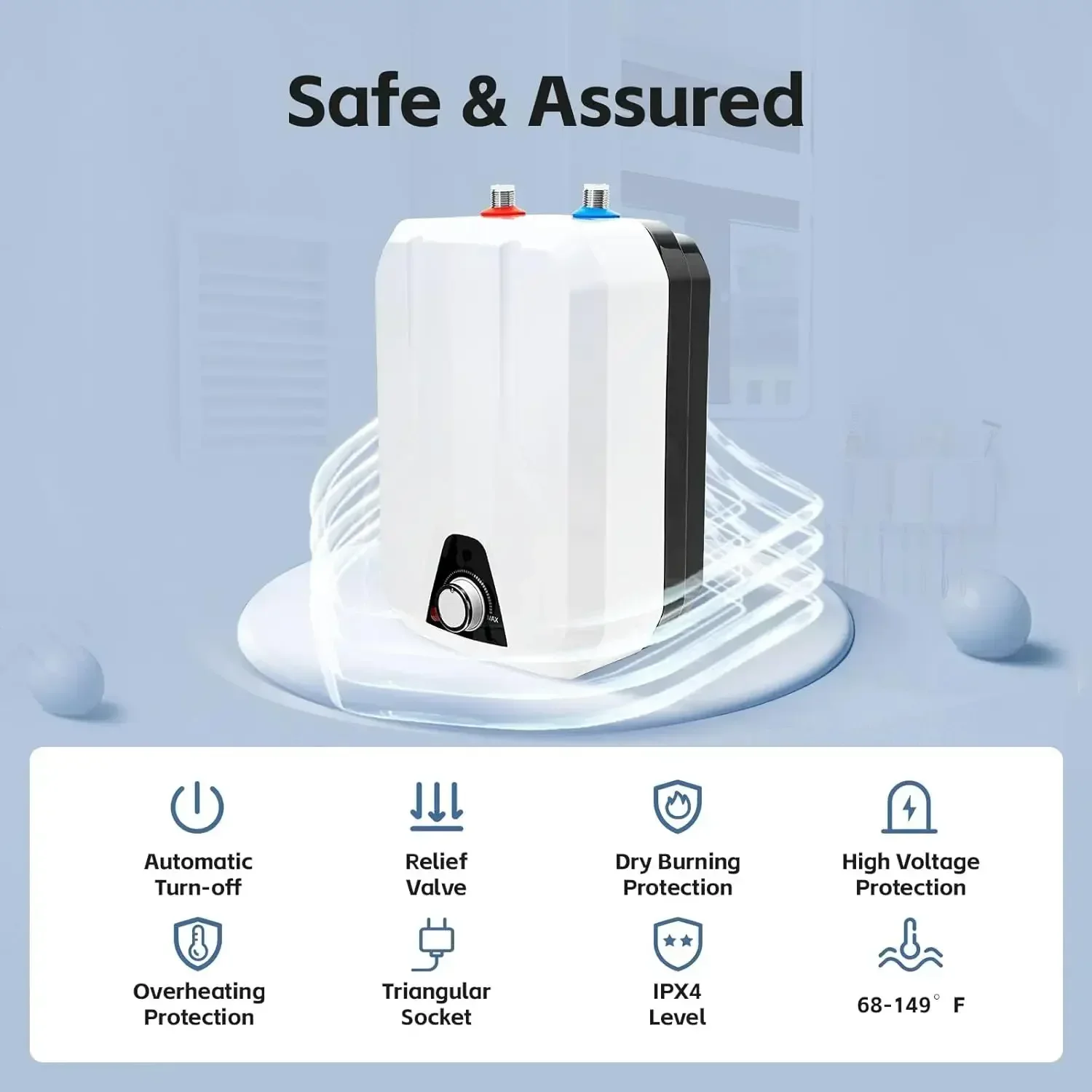 110V 1500W Instant Mini Hot Wa - Kitchen Appliances Small recension och pris