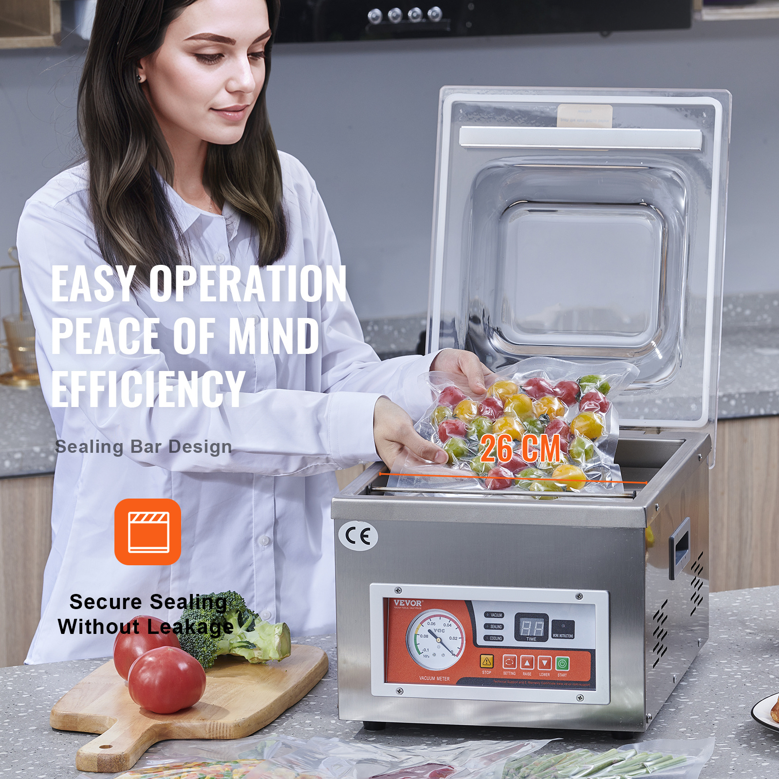 Vacuum Sealer Machine with 6.5 - Kitchen Appliances Small recension och pris
