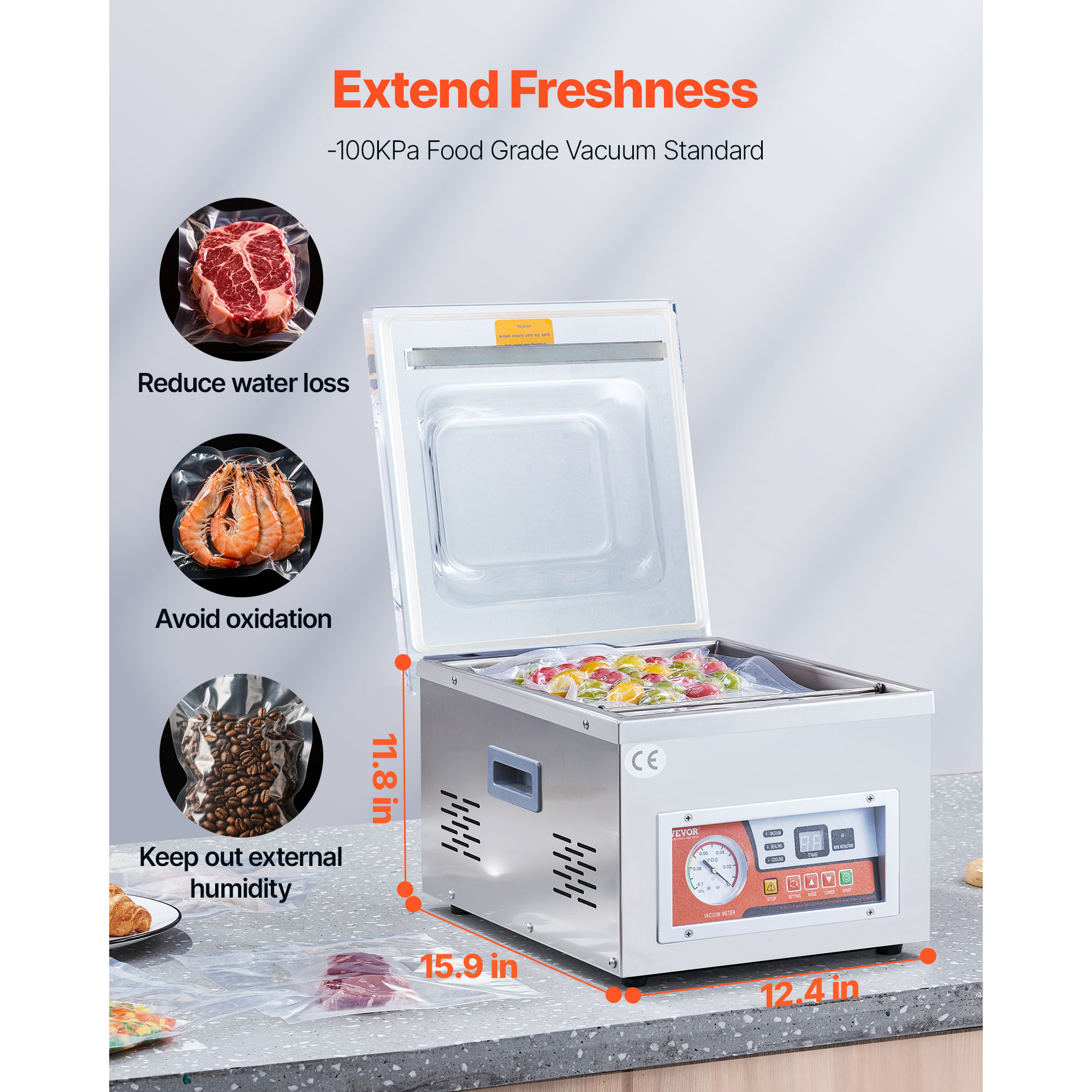 Vacuum Sealer Machine with 6.5 - Kitchen Appliances Small recension och pris