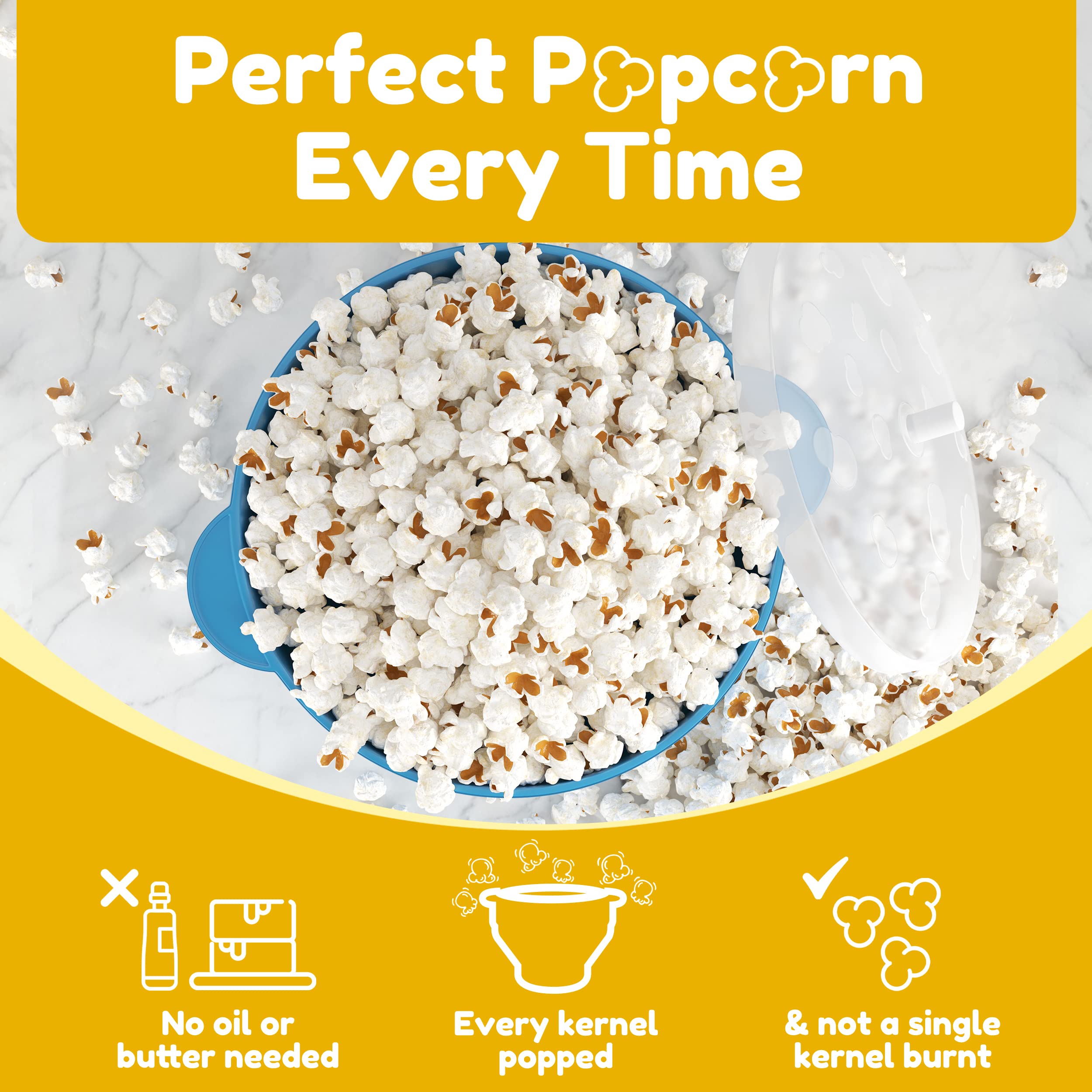 Microwave Silicone Popcorn Pop - Air Popcorn Maker recension och pris