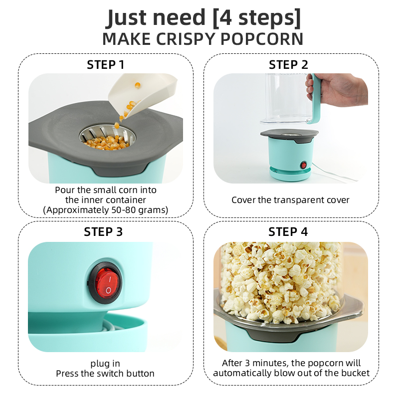 Popcorn Machine Household Heal - Air Popcorn Maker recension och pris