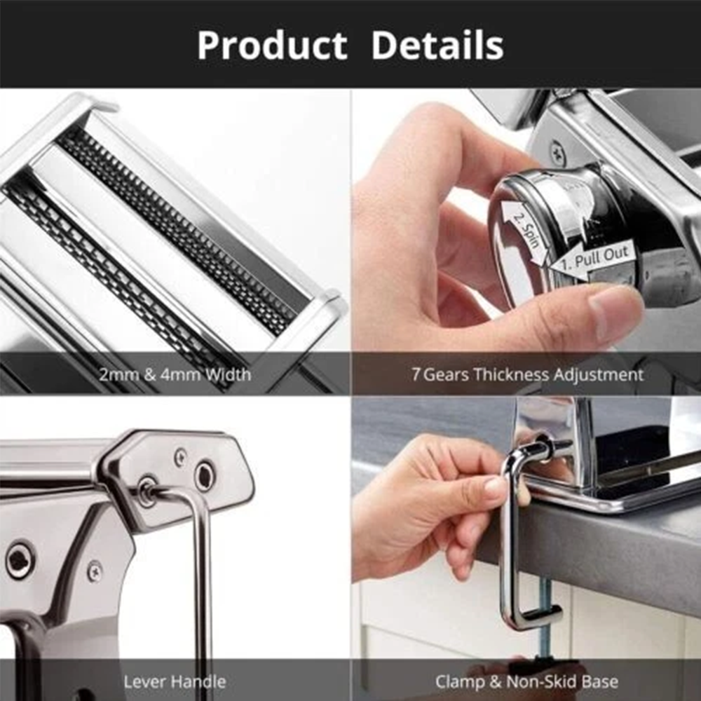 Pasta Maker Machine Stainless  - Pasta Machine Electric recension och pris