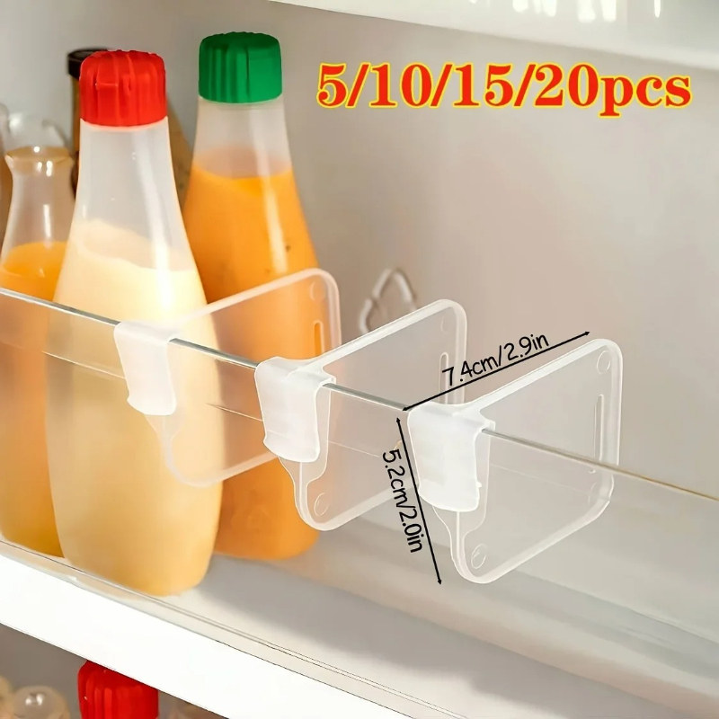 5 10 15 20PCS Sturdy Clear Ref - Kitchen Appliances Organizer recension och pris