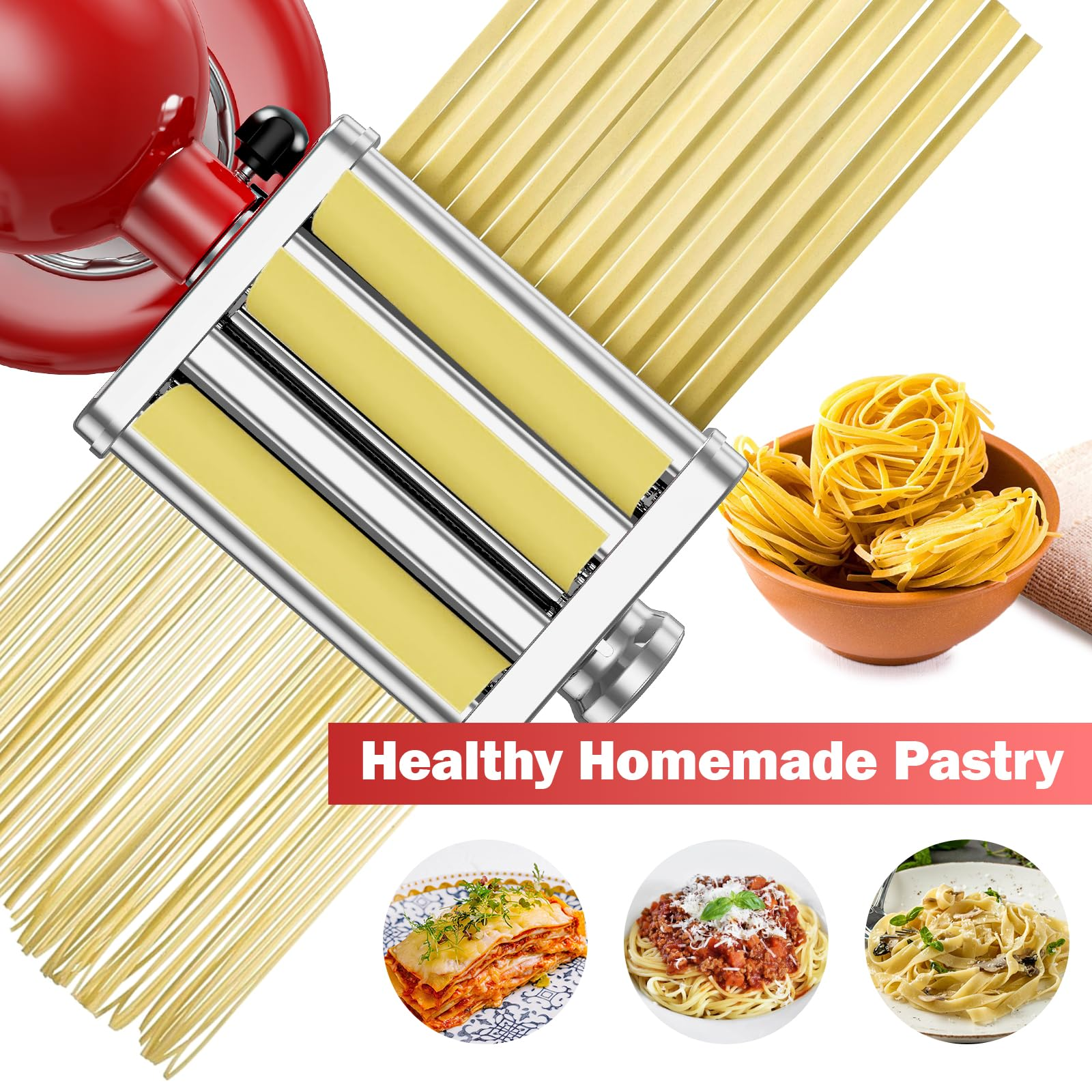 Gvode 3 in 1 Pasta Attachment  - Pasta Machine Electric recension och pris