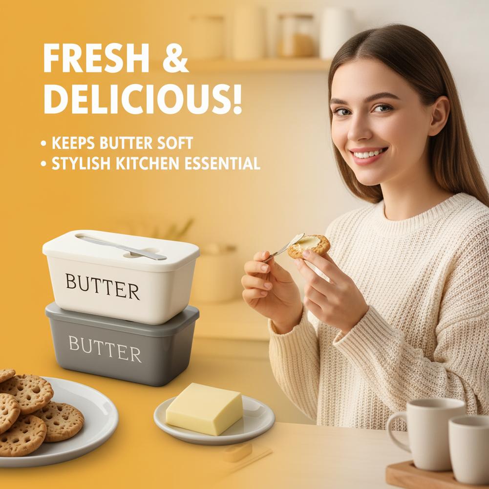 PP Butter Dish with Lid & Spre - Kitchen Appliances Organizer recension och pris